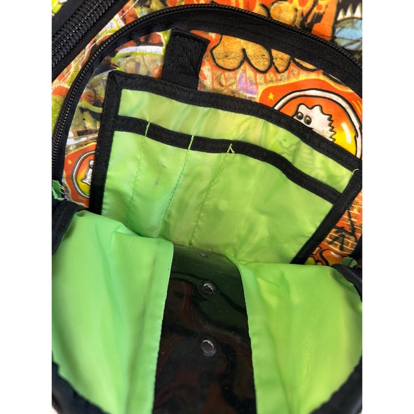 Crocs Graffiti Print Sling Backpack Bag Crossbody Adjustable Strap Retro Purse - Picture 7 of 15